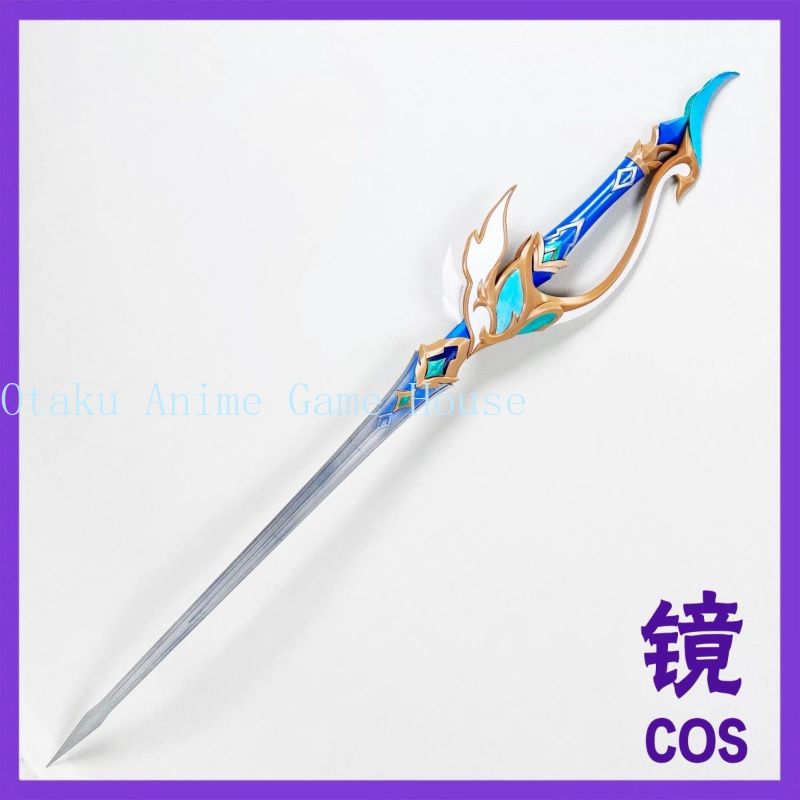 Hair Clips - 原神オデットコスプレ小道具ヘアクリップロールプレイアクセサリー取り外し可能なモデル剣ヘアピンイヤリングリングハロウィンギフト