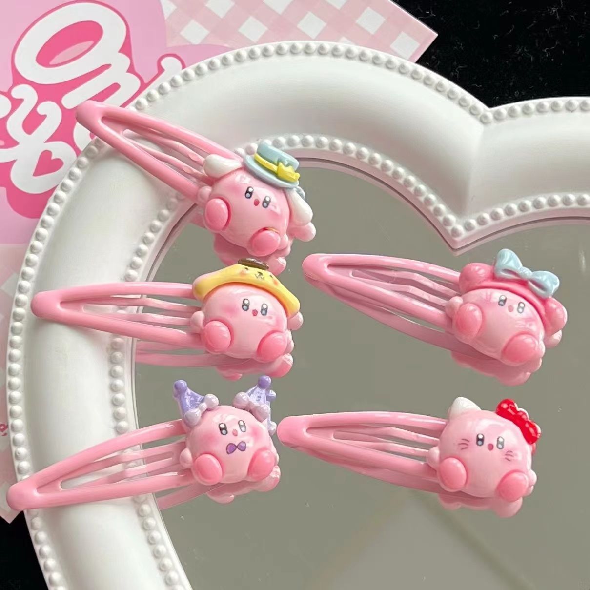 1~10 個かわいいカービィ BB ヘアクリップ甘くて素敵な - Hair Bundles のレビューと価格