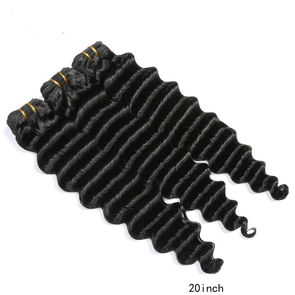 ルーズディープウェーブヘアバンドル（クロージャー付き）5x5 - Deep Wave 3 Bundles With Closure のレビューと価格