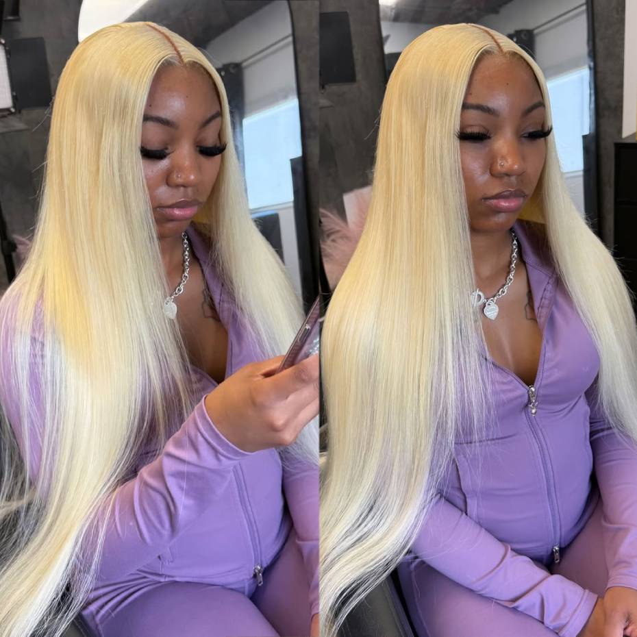 密度250% 613ブロンドカラー 13x6レースフロント人 - 613 Blonde Body Wave Lace Front Wig のレビューと価格