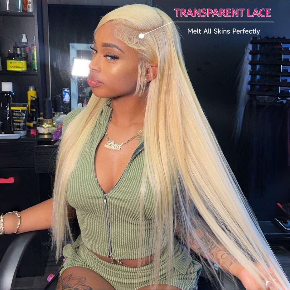 密度250% 613ブロンドカラー 13x6レースフロント人 - 613 Blonde Body Wave Lace Front Wig のレビューと価格