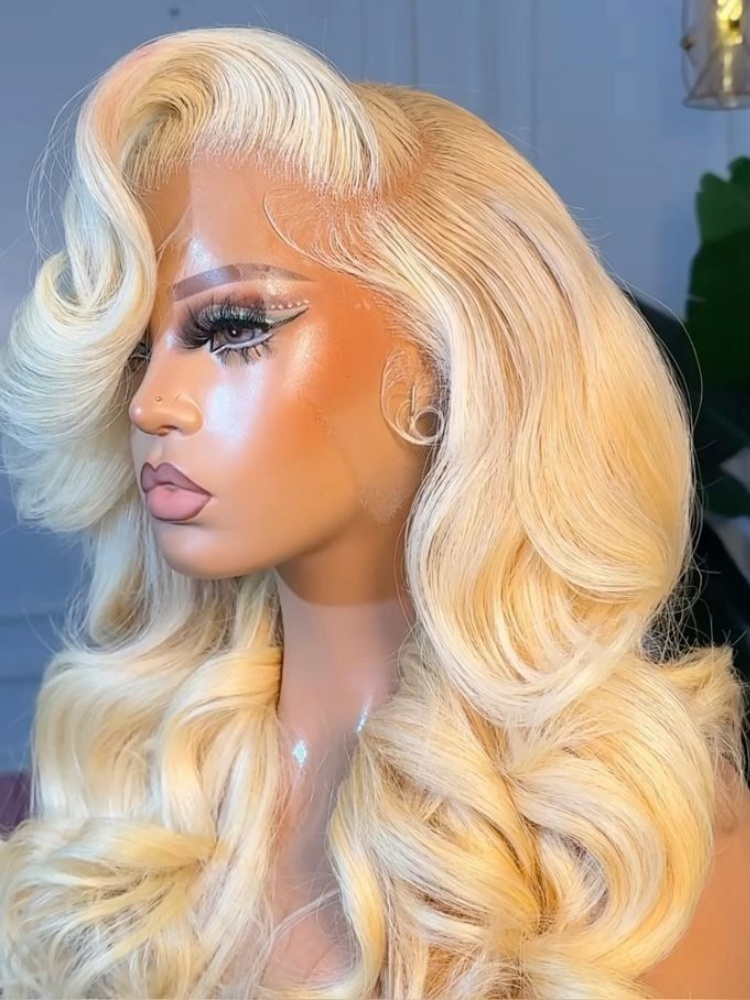 ハニーブロンド613ボディウェーブ人毛ウィッグ13x6 HD - 613 Blonde Body Wave Lace Front Wig のレビューと価格