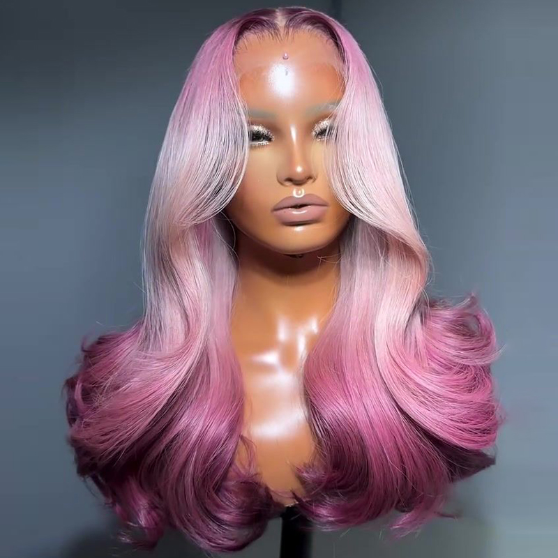 13x4のブラウン、ピンク、ブルーのレースフロントウィッグ。 - 613 Blonde Body Wave Lace Front Wig のレビューと価格