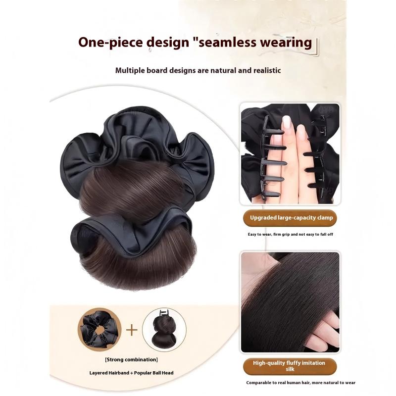 簡単に作れるアップヘア、合成毛の爪留めメッシーヘアバン、女性 - Claw Clip Messy Bun Hair Piece のレビューと価格