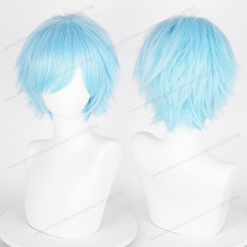 アニメ 30 センチメートルショートストレートコスプレウィッ - Synthetic Braided Wigs For Black Women のレビューと価格