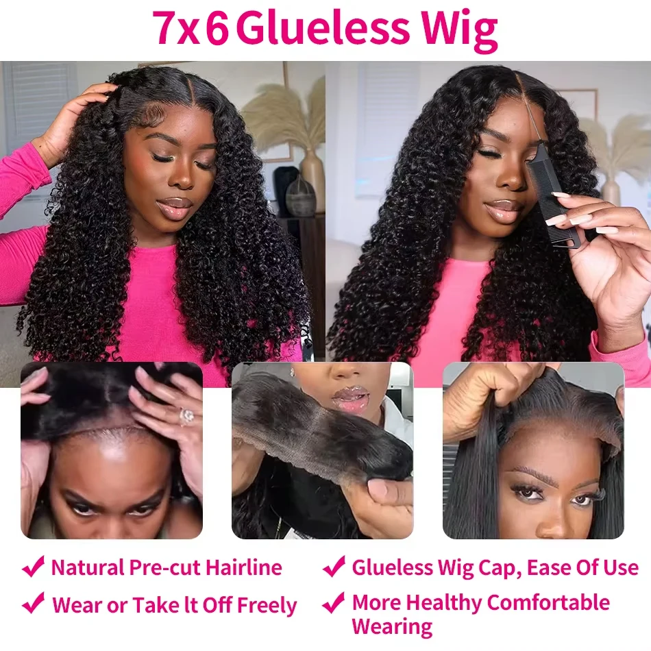 ナチュラルカラーのビルマ産カーリーウェーブグルレス人毛ウィッ - Human Hair Wigs のレビューと価格
