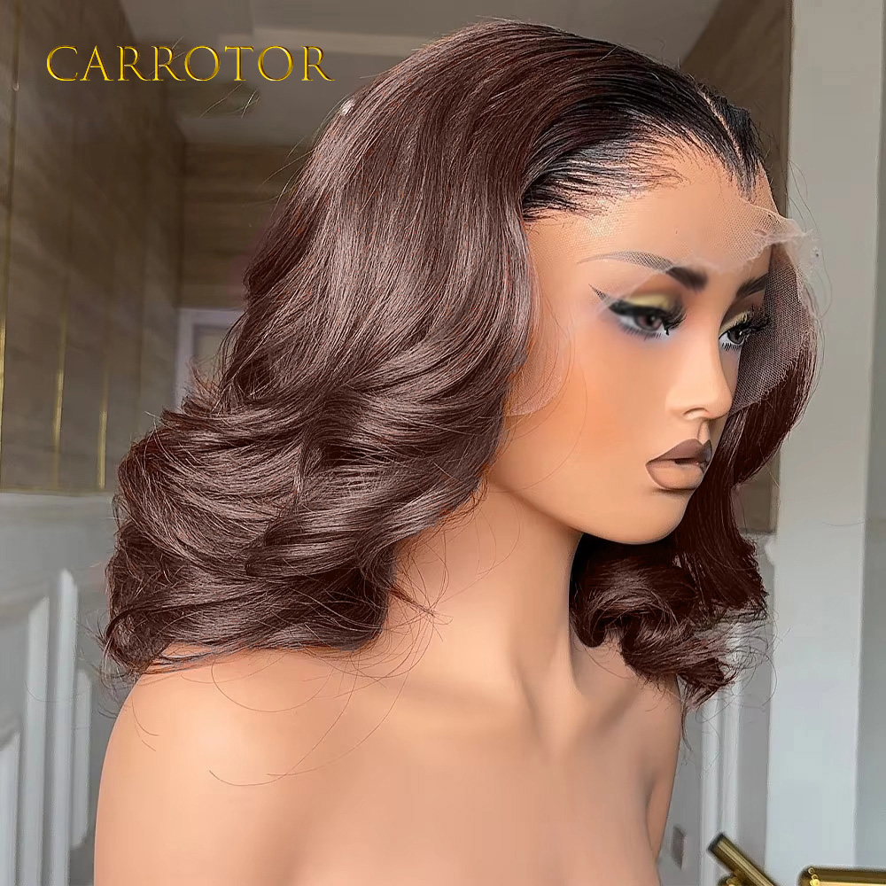 ラゴスヘアラインウィッグ 1b4 オンブレカラー 13x4  - Human Hair Wigs のレビューと価格