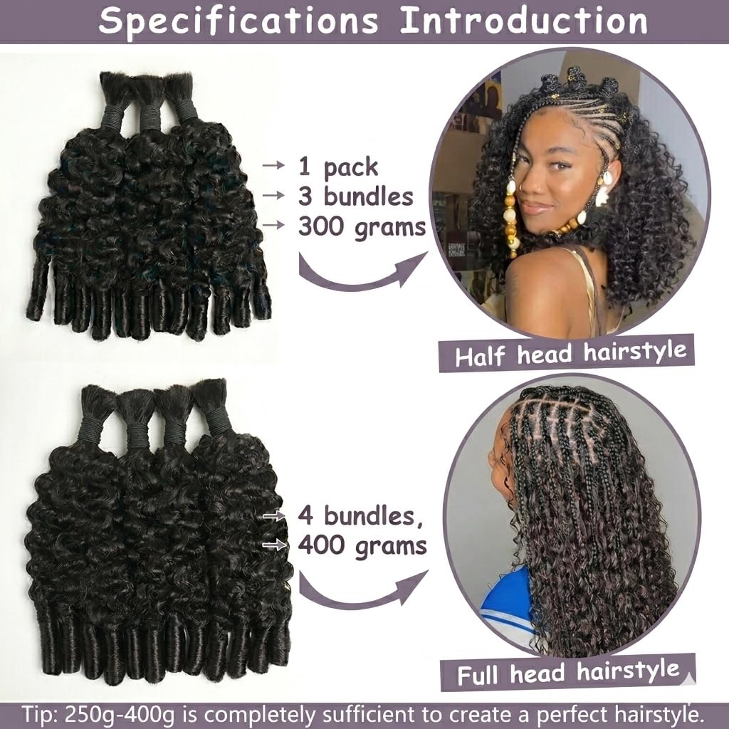 ボヘミアンブレイズ用の人毛編み込み、ミャンマー産カーリーヘア - Water Wave Bulk Human Hair For Braiding のレビューと価格