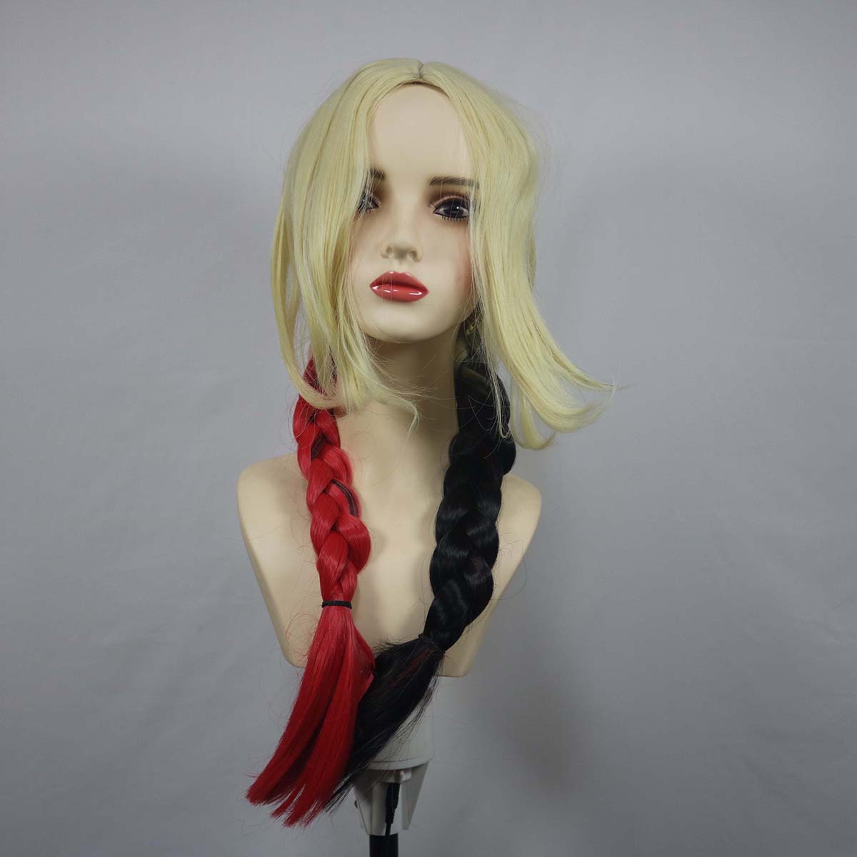 女性用クインコスプレウィッグ ハーレー2 ポニーテールスタイ - Synthetic Braided Wigs For Black Women のレビューと価格
