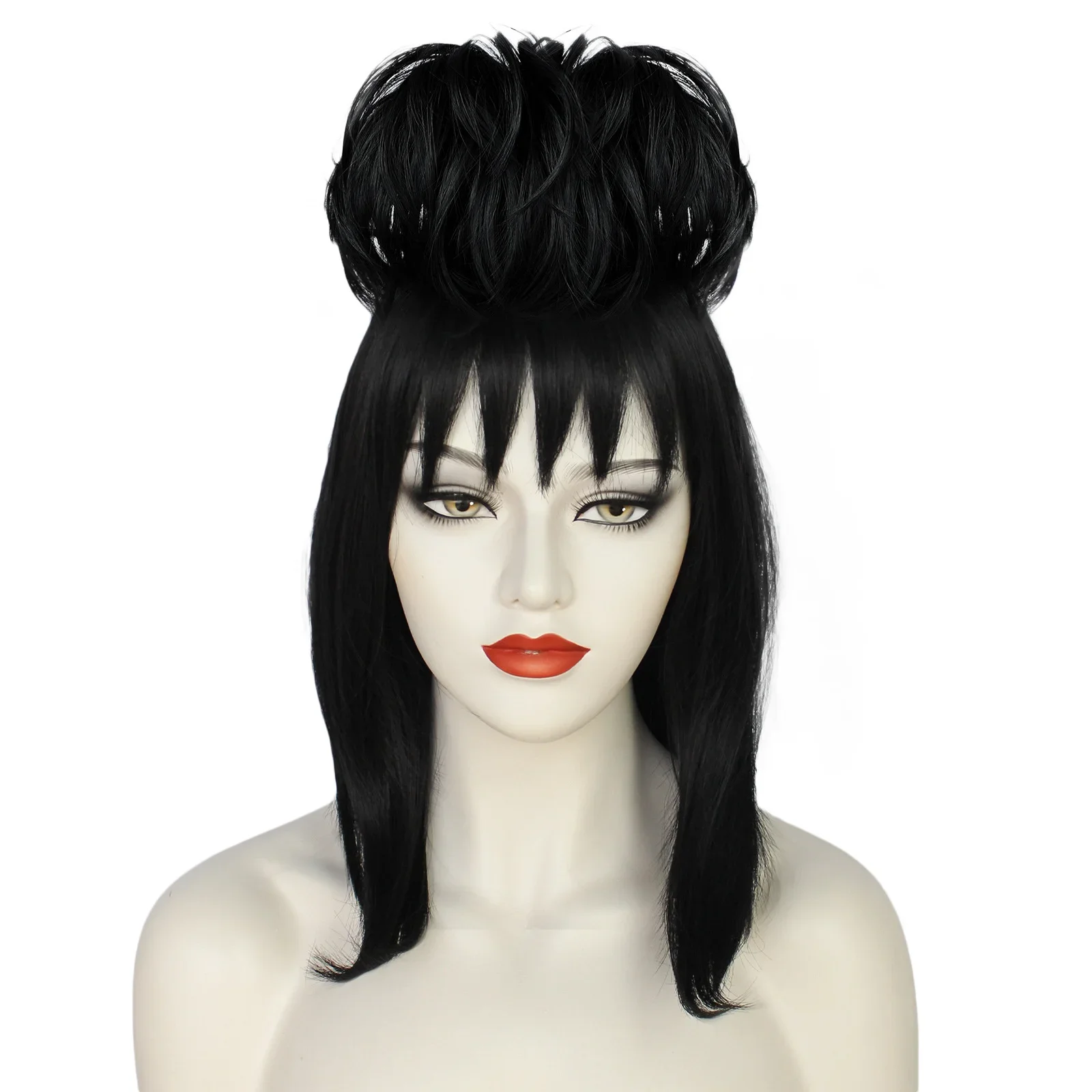 Lydia deetz-女性用コスプレウィッグ,黒の人工毛, - Synthetic Braided Wigs For Black Women のレビューと価格