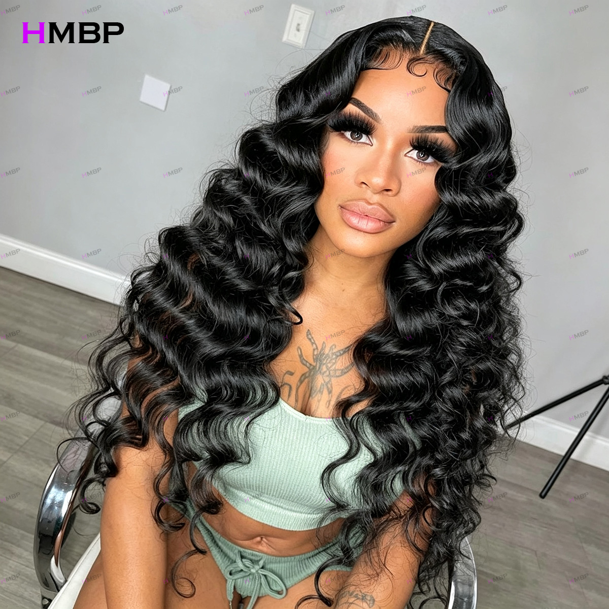 接着剤不要ウィッグ　プレプラッキングヘアライン　ルーズディー - Human Hair Wigs のレビューと価格
