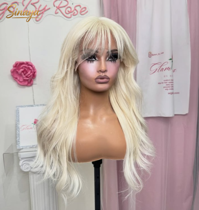 613ブロンドボディウェーブレースフロントウィッグ（前髪付き - 613 Blonde Body Wave Lace Front Wig のレビューと価格